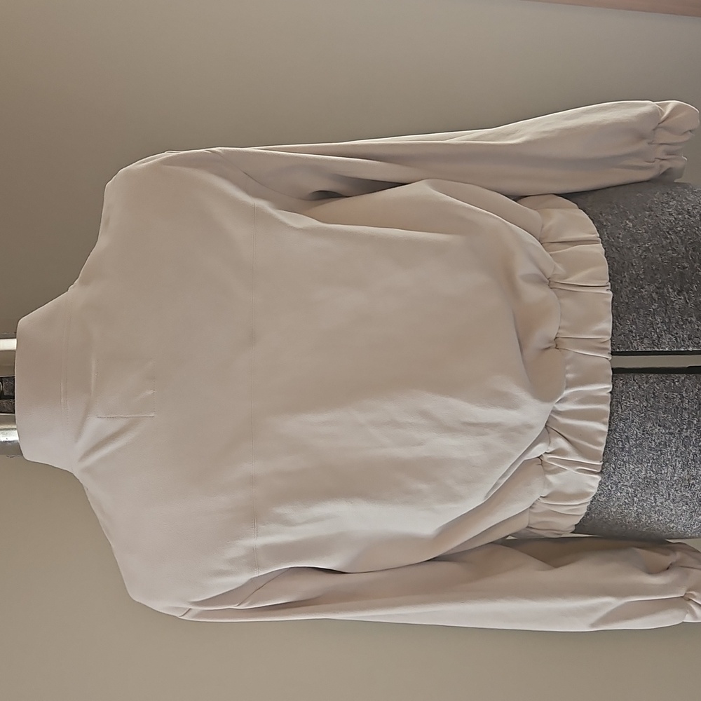 CHASER Faux Suede Beige Cropped Bomber Jacket - Picture 4 of 11